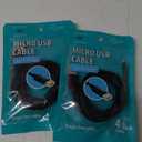 Micro USB Cable 4FT, USB 2.0 A Male to Micro Male Charging and Data Transfer Cord for Smart Phone, Tablet and Other Devices With Micro Port, Pack of 2