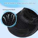 L-RUN Toddler Shoes Barefoot Boys Girls Summer Walking Sneakers Lightweight School Dress Shoes Outdoor Footwear (Black)