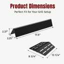 SHINESTAR 17.5'' Flavorizer Bars & Heat Deflectors for Weber Genesis 300