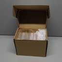 Gold Acrylic Sign Holder 5x7, 16 Pack Wedding Gold Frame Table Number Holders Vertical, Clear Picture Frames Flyer Stands Tables Menu Holder, Double Photo Paper Display Holder for Party, Home, Office