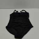 Aqua Eve One Piece Bathing Suit for Women Tummy Control Swimsuit Slimming Vintage Swimwear (Small, Black)