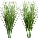 10 PCS Artificial Wheat Grass Plants, 14.6 Inch Faux Shrubs Wheat Grass Greenery Stems with Realistic Look, Fake Tall Grasss for Indoor Outdoor Decor, Artificial Plants for Home Office Garden, Large