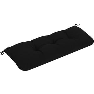 Outdoor Bench Cushion Waterproof, Tufted Bench Seat Cushion 36 x 15 Inch, Patio Wicker Indoor Seat Pads for Outside Garden Patio Balcony, Black