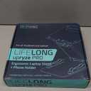 Lifelong Ergonomic Adjustable Laptop Stand for Desk - Height Up to 20" Portable Computer Laptop Riser Holder, Fits All MacBook Air & 10 15 17 Inches Laptops, Back to School Gift for Men & Women