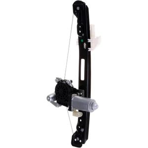 FINDAUTO Power Window Regulator fit for 2000 2001 2002 2003 2004 2005 2006 2007 for Ford for Focus and Motor Rear Right Side,OE741-585 (Black/White)