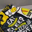 Softball Blanket 50''x60'' Softball Gift Blanket Super Soft Warm and Comfortable Throw Blanket for Fall Winter Spring All Season