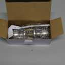 BESTTEN Keyed Entry Door Knob with Lock, Interior and Exterior Door Lock, Standard Ball, Satin Nickel