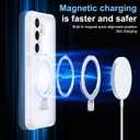 Magnetic Stand for Samsung Galaxy S25 Plus Case [Military Grade Drop Protection] with Kickstand, Matte Translucent Slim Case for S25 Plus 6.7", White