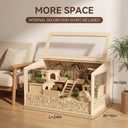Wooden Large Hamster Cage 24x16x16 Chewproof Enclosure Habitat House