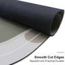 Rubber Bath mats Quick-Drying Non-Slip Bathroom mat Super Absorbent Bath mat Instant Dry Bath mat, Bathroom Rug in Front of The Kitchen Sink, Shower Room, Bathtub, Oval(Brown+16.9x35.4in)