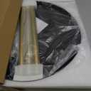 AOJEZOR Side Table: End Table for Any Room - Round Side Tables for Small Spaces - Black Top with 3 Gold Legged