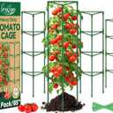 Legigo 4 Pack 65 Inch Tomato Cage for Garden, Heavy-Duty Tomato Trellis Plant Support Stakes, Adjustable Garden Trellis Plant Cage for Climbing Plants Peppers Outdoor Raised Garden Bed and Vegetables