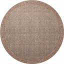 Loloi Angela Rose Aubrey Collection AUB-04 Blue/Terracotta 5'-0" x 5'-0", .19" Pile Height, Round Area Rug