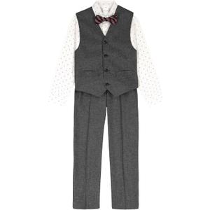 Van Heusen Boys' 4-piece Formal Suit Set, Vest, Pants, Collared Dress Shirt, and Tie Size 5