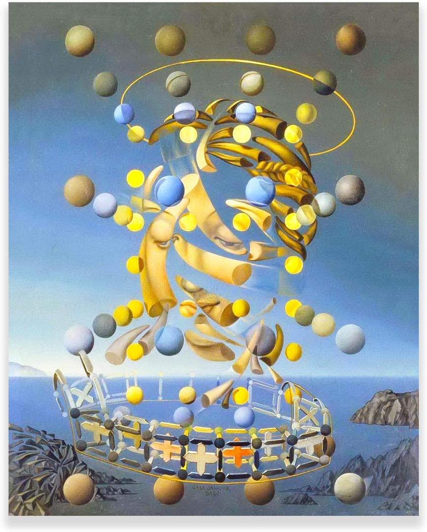 Yimissrui Salvador Dali Wall Art Canvas Prints - La Maxima Velocidad De La Madonna De Rafael - Abstract Painting Surrealism Art Poster Living Room Bedroom Cool Wall Decor Unframed (12x15in/30x38cm)