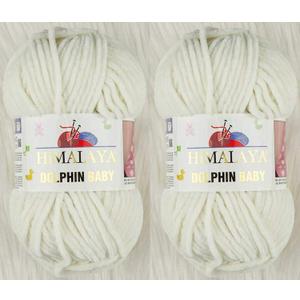 Himalaya Dolphin Baby Yarn Knitting Yarn 2 Skeins 264 Yards 2x100gram Super Bulky Baby Blanket Yarn (80308)