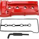 MITZONE Aluminum Engine Valve Cover with PCV Hose & Gasket Compatible with 2001-2015 Toyota Camry Corolla RAV4 Highlander Solara Matrix Scion tC xB 2.4L Replace 11201-28014 11201-28033