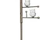 Hosley White Ceramic Owl Jewellery Stand Holder Organizer- 15Inch High Sturdy Hanger Ideal Gift for Women, Gold Jewellery, Tower for Necklace, Earring, Bracelet