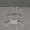 Lillian Tablesettings Cutlery Caddy Organizer 5 Compartment - Silverware Organizer & Napkin Holder - Clear