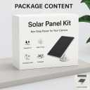 Solar Panel for Simplisafe Outdoor Camera Series 2 Wireless and Wired, IP65 Waterproof, 360 Adjustable Panel, Easy Setup, Keeps Camera Charged All Day  No Need to Replace Batteries Frequently