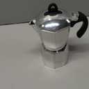 Imusa 3 Cup Stovetop Espresso Maker with Heart Shaped Knob, Silver (Epic)
