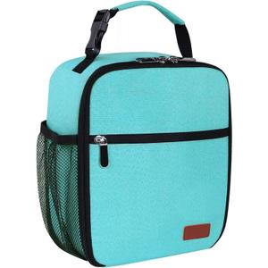 Femuar Lunch Box for Men Women Adults Small Lunch Bag for Office Work Picnic - Reusable Portable Lunchbox, Light Blue