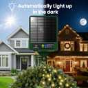 Solar Wreath Hangers for Front Door with 60 LED Lights, Compatible with Lighted Wreaths, Large Suction Cup Hook for Glass Window Outdoor Porch Decorations