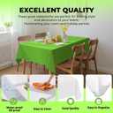 54 Inch X 100 Feet Plastic Table Cover Roll Premium Disposable Plastic Tablecloth for All Type/Shape Tables | Picnic, Party, Banquet, Birthdays, Weddings (Lime Green, 54 Inch X 100 Feet), 1200" x 54"