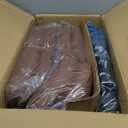 Executive PU Leather Office Chair, Computer Chair with Thick Cushion & Lumbar Support, Ergonomic Desk Chair with Adjustable Headrest & Armrests,Brown