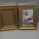 Edenseelake 4x6 Picture Frames Set of 2, Vintage Gold Photo Frame 4 by 6 for Tabletop or Wall Display