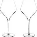 Luigi Bormioli Supremo Burgundy Red Wine Glasses, Set of 2 – 22 Oz Wine Stemware with Enhanced Aromatics for Burgundy, Barolo, Bourgogne, Nebbiolo & Pinot Nero Wines – Crystal Drinking Glass Set