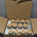 TANGLONG 16 oz Mason Jars with Handle, Mason Jar Cups, Glass Cups with Lids and Straws, Drinking Glasses Set of 12