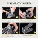 Shoe Slots Organizer 12 Pack - Shoe Stacker,3 Levels Adjustable,Space Savers 50%,Double Layer Holders for Closet (Transparent),Organizador de Zapatos