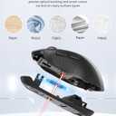 TECKNET Wireless Mouse for Laptop, 2.4G Ergonomic Optical Mouse Silent Bluetooth Mouse(BT5.0) 4000DPI Adjust, Computer Portable PC Quiet Mice with USB-A Receiver & 6 Buttons for Mac, 18 Months Battery