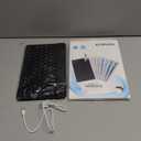 Ultra-Slim Bluetooth Keyboard Portable Mini Wireless Keyboard Rechargeable for Apple iPad iPhone Samsung Tablet Phone Smartphone iPadOS iOS Android (10 inch Black)