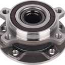 Autoround 513349 Front Wheel Hub and Bearing Assembly Compatible with 2014-2023 Jeep Cherokee without Off Road Suspension