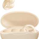 Open Ear Headphones Wireless Bluetooth Ear Clip Bone Conduction Headphones Bluetooth Clip On Headphones Earclip Wireless Bluetooth Bone Conduction Earbuds Earphones Head Set Bone Ear Buds Nude