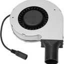 Vikye 12V 2A DC Blower Fan Brushless High Speed Heat Resistant Metal Cooling Fan (US Plug)