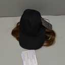 S-noilite Hat Wig for Women, Baseball Cap Hat Wigs with Short BOB Hair Attached Synthetic Hair Extensions Adjustable Medium Brown