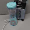 Mueller Smoothie Blender for Smoothies - Personal Blender for Shakes, Frozen Drinks, Baby Food & More, 15oz Travel Cup and Lid, Durable Stainless Steel Blades for Powerful Blending Performance (Turquoise)