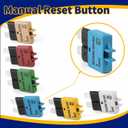 20 Amp Reset Fuse Circuit Breaker E39 Low Profile ATC/ATO Fuse 5 Packs 20A 12V-28V for Car Marine SUV Boat