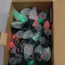 KAQ 2PK 100LED Orange and Purple C9 Halloween Lights Waterproof Indoor Outdoor, Extendable 98FT String Lights Plug in with 13 Lighting Modes, Halloween Decorations for Party Patio, Outside Yard Decor