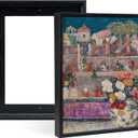 2 Pack 12x18 Canvas Floater Frame,0.9" Deep Floating Frame,Black