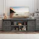 GAOMON 70" Farmhouse TV Stand for 80/75/70 Inch TVs, Entertainment Center Storage Cabinets w/Power Outlets and Sliding Barn Door, Rustic TV Stands for Living Room, Media Console Cabinet