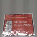 Mahjong Cards 2026, 4 PCS Mah Jongg Card - Large Print - Easy to Read Rule Cards for Mah Jongg, Suitable for Mahjong Beginners