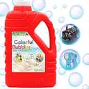 Zerhunt Bubbles for Kids Toddlers 1-3: 33.8OZ Bubble Concentrate Solution for Bubble Machine| Bubble Solution Refill for Giant Bubble Wand, Bubble Gun Blower, Birthday Party Favors Wedding(Red)