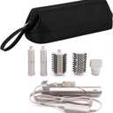 Airwrap Travel Case for Dyson/Shark Flexstyle, Travel Pouch for Complete Styler and Attachments, Travel Bag for Hair Dryer (Black)