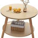 Coffee Tables Coffee Table Modern Home Small Tea Table Simple Living Room Bedroom Sofa Small Side Table Double Storage Small Round Table Coffee Tables for Living Room(A)