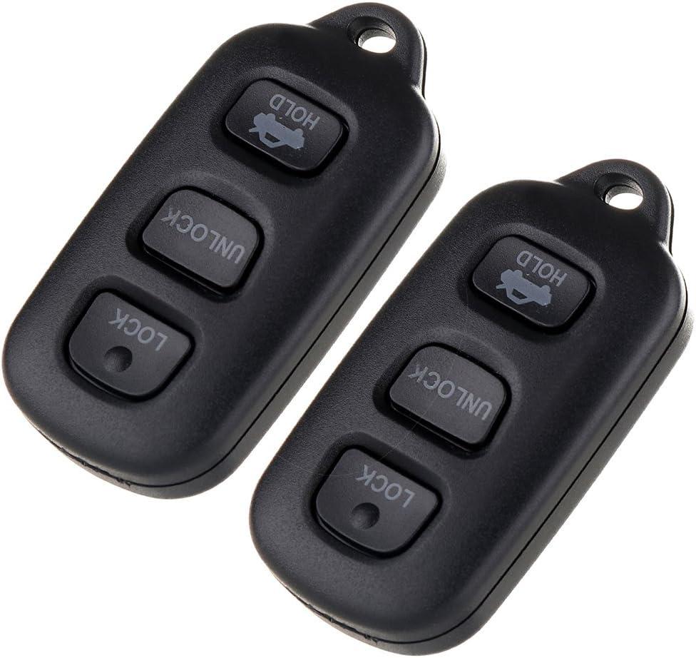 SCITOO 2 X Remotes Key Fob for Toyota for Camry for Corolla for Matrix for Sienna for Pontiac for Vibe for Toyota for Solara 1999-2008 GQ43VT14T