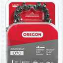 Oregon D70 AdvanceCut Chainsaw Chain for 20-Inch Bar  70 Drive Links, Replacement Low-Kickback Chainsaw Blade, .050 Inch Gauge, 3/8 Inch Pitch, fits Several Poulan Pro & Echo Models (D70) Black